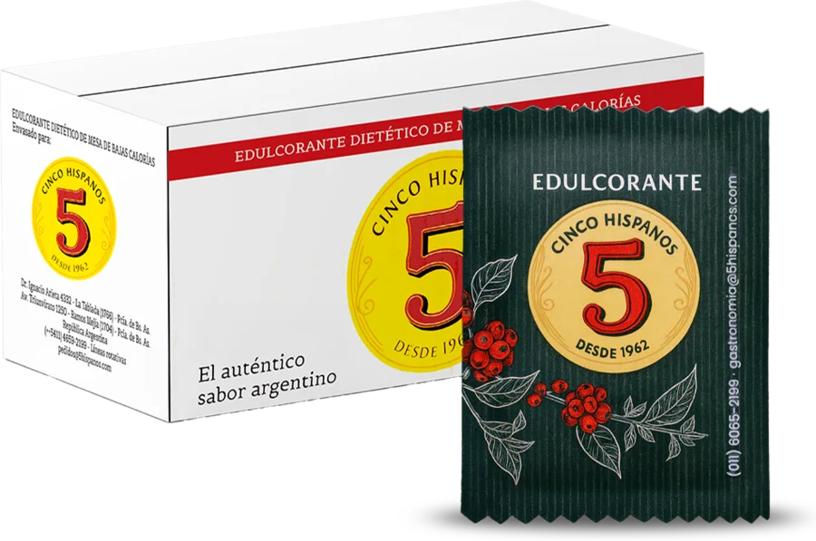 Edulcorante 5 Hispanos en sobres
